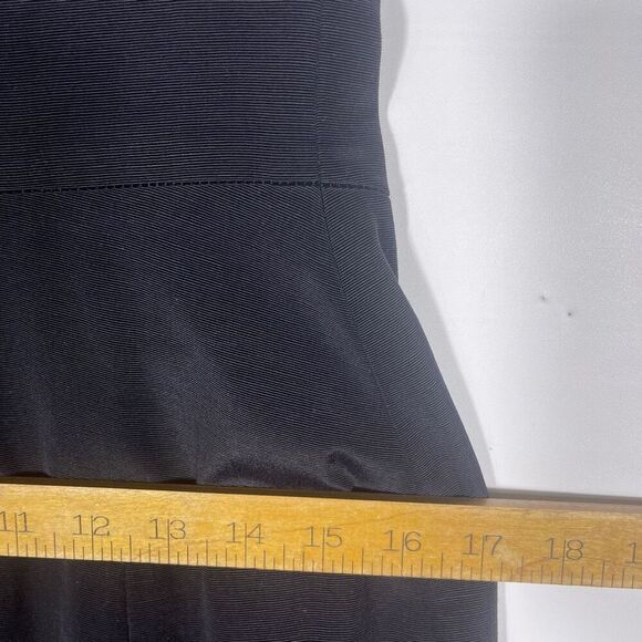 Nicole Miller Black Strapless Draped Bodice Evening Maxi Dress Size 6 - Picture 11 of 14